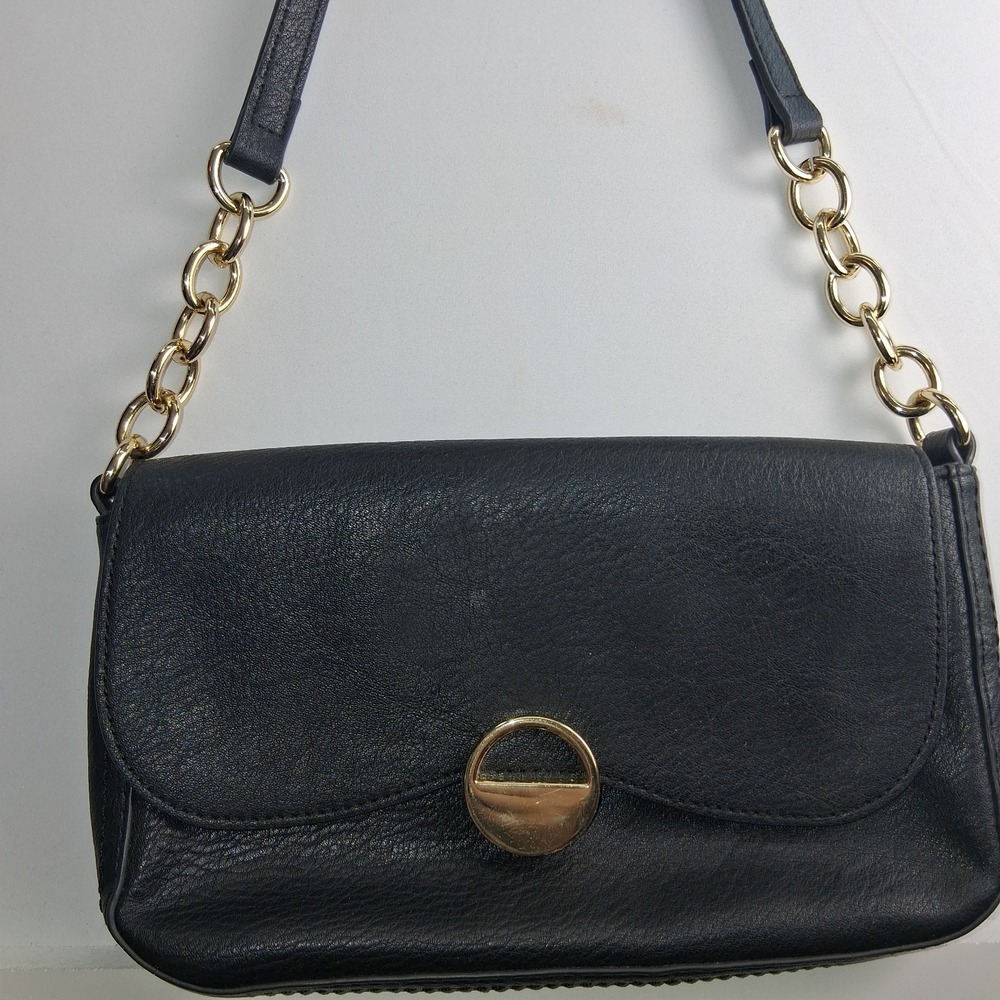 Lauren Conrad Black Purse With Shoulder Strap